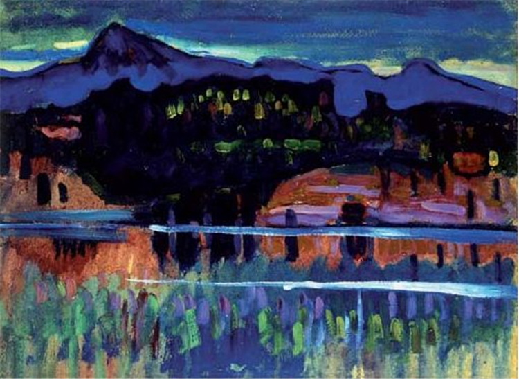 Murnau am Staffelsee 190 Wassily Kandinsky Oil Painting